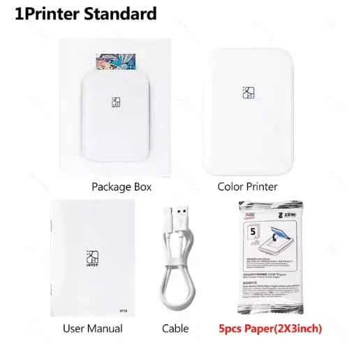 Color Snap Portable Printer - Print Vibrant Photos Anytime, Anywhere